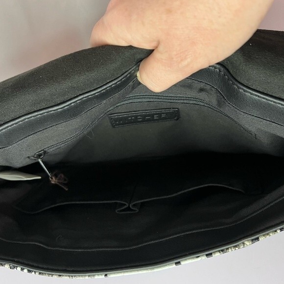 NWOT Witchery Faux Leather Snakeskin Envelope Chain Crossbody Bag - Picture 6 of 9